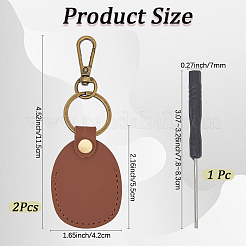 Брелки из искусственной кожи&nbsp;AJEW-CL0001-55A