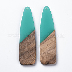 Большие подвески из смолы и ореха&nbsp;X-RESI-S358-98J