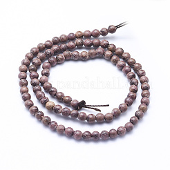 Chapelets de perles en bois de santal naturelles&nbsp;X-WOOD-P011-01-6mm