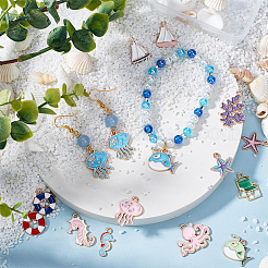 72шт 18 стиля подвески из сплава с эмалью&nbsp;ENAM-SC0006-34