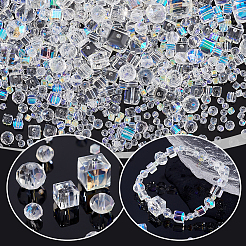 800 шт. 10 стиля ab цветные гальванизированные стеклянные бусины нити&nbsp;GLAA-GA0001-85