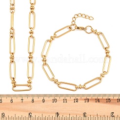 Schmucksets aus Büroklammerketten aus Edelstahl 304 (Armband & Halskette)&nbsp;SJEW-L199-02G