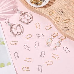 100 шт. 2-х цветные крючки для сережек из нержавеющей стали 304&nbsp;STAS-SC0010-48