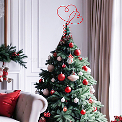 Украшение для стола в форме сердца из сплава на день святого валентина&nbsp;DIY-WH0888-837