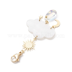 2 шт. акриловый подвесной декор в виде облака&nbsp;HJEW-JM04665