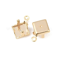 Ромбовидные латунные оправы с пришивными зубцами&nbsp;KK-C163-15A-G