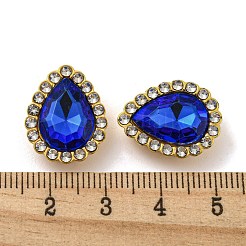 Акриловые кабошоны со стразами&nbsp;FIND-C054-02G-01