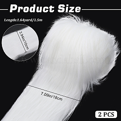 Künstlicher Wollstoff für Weihnachten&nbsp;LS-BJEW-WH0514-13C