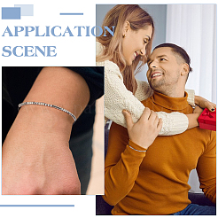 DIY-Set zur Herstellung von Armbändern aus geflochtenen Rund- und Säulenperlen aus Edelstahl 304&nbsp;DIY-UN0006-01