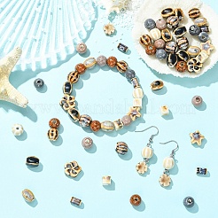 56 pièces 14 styles de perles en porcelaine faites à la main&nbsp;PORC-YW0001-88
