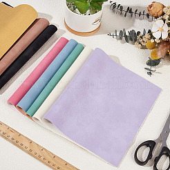 8 pz. 8 colori di tessuto in similpelle smerigliato in PVC&nbsp;DIY-CL0001-72