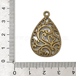 Подвески из сплава с филигранной каплей в тибетском стиле&nbsp;LS-X-TIBEP-Q041-042AB-NR