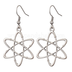 Атомная структура 304 нержавеющая сталь серьги-подвески&nbsp;EJEW-JE06420