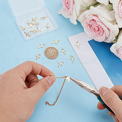 18 pièces pendentifs en laiton&nbsp;ZIRC-ME0001-08