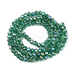 Стеклянные бусины с гальваническим покрытием &nbsp;EGLA-A044-T3mm-B18