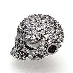 Perline zirconi micro pave  in ottone&nbsp;ZIRC-Q001-95B