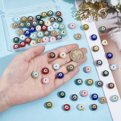 72шт 12 цвета фарфоровые бусины ручной работы&nbsp;PORC-UN0001-02