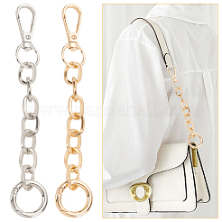 2 шт. 2 цвета железный кабель цепь удлинитель ремня для сумки&nbsp;IFIN-WR0001-11B