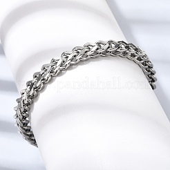 201 Edelstahl-Panzerkettenarmbänder für Herren&nbsp;STAS-T077-03P