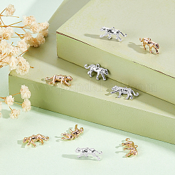 10 шт. 2-х цветные латунные подвески&nbsp;KK-BBC0021-80