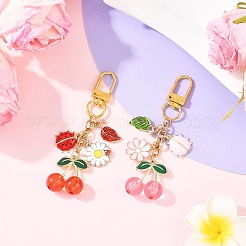 Подвесные украшения из сплава эмали&nbsp;HJEW-YW00280-01