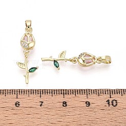 Латунные микро проложить кубического циркония подвески&nbsp;KK-T071-112G