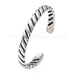 Ретро-браслеты-манжеты из хирургической нержавеющей стали 316&nbsp;BJEW-C142-05AS