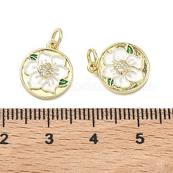 Латунные микро проложить кубического циркония подвески&nbsp;KK-H259-06G