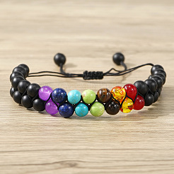 Браслеты из круглых стеклянных бусин&nbsp;ZS1375