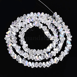 Гальванизируйте прозрачное стекло бисер нитей&nbsp;GLAA-N021-4mm-11