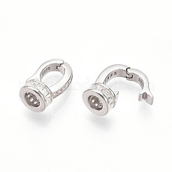 925 серебряная застежка с микропаве из прозрачного кубического циркония&nbsp;STER-T008-09P