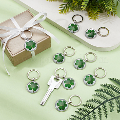 36 шт. брелок из сплава клевера&nbsp;KEYC-GA00013