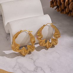 Серьги-кольца из нержавеющей стали 304&nbsp;JE2678-1