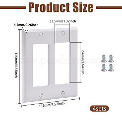 Placca interruttore a parete in plastica&nbsp;AJEW-WH0752-845A