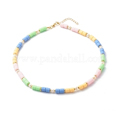Ensemble de colliers de perles en pâte polymère&nbsp;NJEW-JN03619