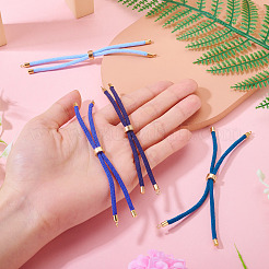 4 Stück 4 Farben Polyesterschnur Armbandherstellung&nbsp;MAK-TA0001-42