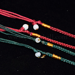 Création de collier en corde de nylon&nbsp;NWIR-E028-04B
