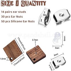 Fabrication de boucles d'oreilles en bois à faire soi-même&nbsp;MAK-BC0001-15