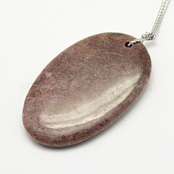 Природные подвески родонит&nbsp;G-G694-B-13