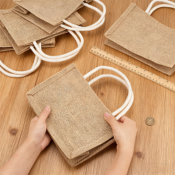 Wiederverwendbare Jute-Tragetaschen&nbsp;AJEW-WH0816-490