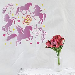 Modèles de pochoirs de peinture de dessin réutilisables en plastique&nbsp;DIY-WH0172-322