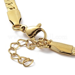 Ионное покрытие (ip) 304 нержавеющая сталь панцирный браслет цепь&nbsp;BJEW-K226-01D-G