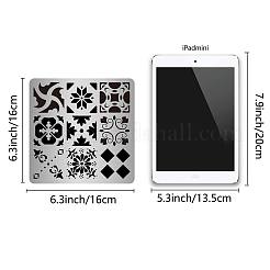 Трафареты для штампов из нержавеющей стали&nbsp;DIY-WH0238-058