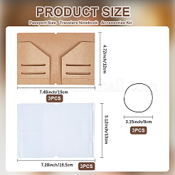 Наборы принадлежностей для блокнота путешественника&nbsp;AJEW-CP0009-02A