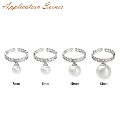 Латунная сердечная обертка с открытым кольцом для манжет&nbsp;KK-WH0031-48P