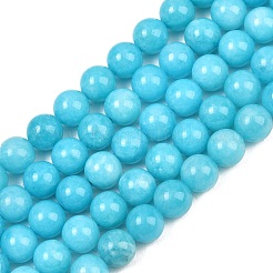 Chapelets de perles en jade blanc naturel teinté&nbsp;GG-CBAD029-A07-8mm