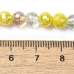 Стеклянные бусины с гальваническим покрытием &nbsp;EGLA-C007-01C