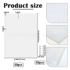 Couverture de classeur détachable en plastique PP avec clip&nbsp;OFST-WH0004-113B-01