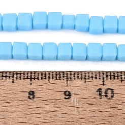 Brins de perles de verre dépolies opaques&nbsp;GLAA-N072-01A-B08