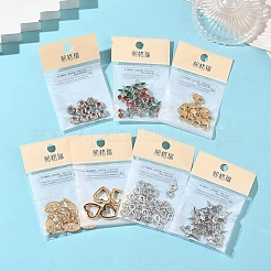 Breloques en laiton Shegrace avec micro-pavé de zircone cubique transparente&nbsp;XGRQ4N318-728G